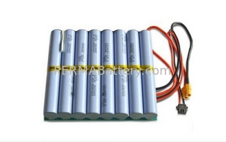 China Rechargeable Li-ion 18650 8S2P 29.6V 5.8Ah Battery Pack with PCB and 2 Connectors supplier