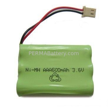 China Cost Effective NiMH AAA 3.6V 600mAh Battery Packs with Connector supplier