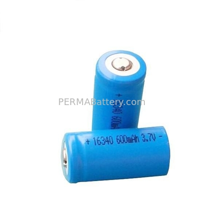 China Rechargeable Li-ion 16340 3.7V Battery supplier