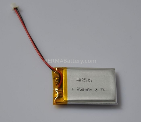 China Rechargeable Li-Polymer 402533 Battery Packs with PCB and Connector supplier