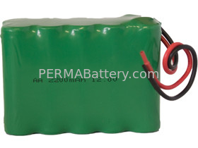 China NiMH AA 12V 2.2Ah Battery Pack with Flying Leads supplier