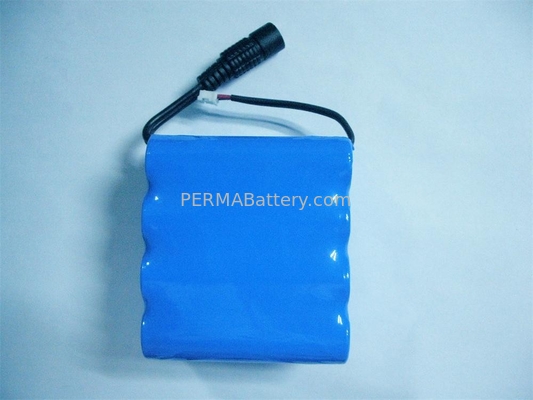 China High Quality Li-ion 18650 3.7V 10.4Ah Battery Packs with PCB and 2 Connectors supplier