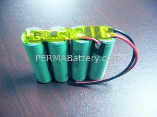 China Li-ion 18650 2S2P 7.4V 4400mAh battery pack with PCB and Flying Leads supplier