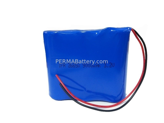 China Rechargeable Li-FePO4 26650 3.2V 9000mAh Battery Pack with PCB and Flying Leads supplier