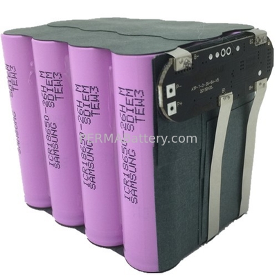 China Li-ion 18650 3S4P 11.1V 10.4Ah Battery Pack with PCM and Leading Wires supplier