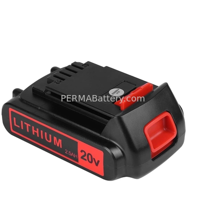 China 20v 2500mAh Lithium-Ion Replacement Battery for Black&amp;Decker LBXR20 LB20, LBX20 Cordless Tool Battery supplier