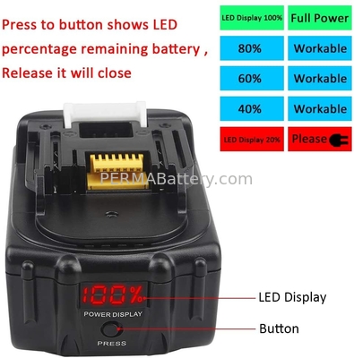 18V 5Ah BL1850B Replacement Battery for Makita BL1830 BL1850 BL1840 BL1850B-2 BL1845 BL1815 BL1820 BL1860B LXT-400 supplier